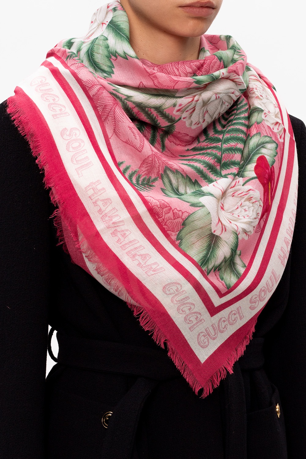 Gucci 'Hawaiian Gucci Soul' print scarf | Women's Accessories | Vitkac